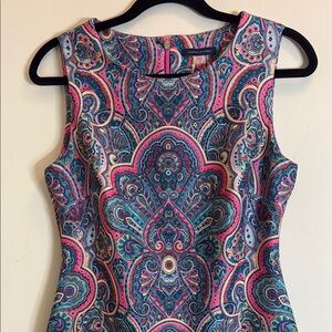 Tommy Hilfiger Multicolor Sleeveless Paisley Dress